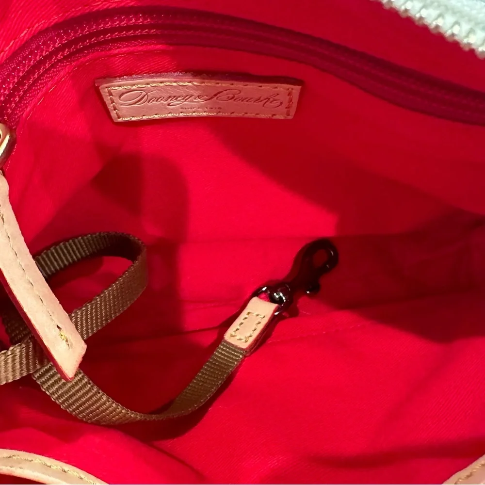 Dooney & Bourke Elsie Ginger Blue and Green Gingham Crossbody Purse